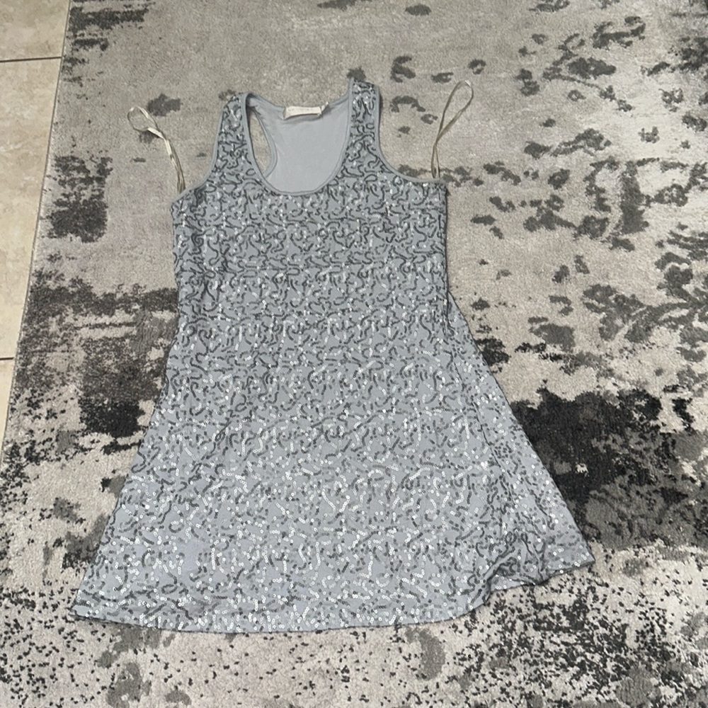 MM couture silver sequin tank top tunic